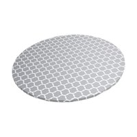 Magideal - Mantel Redondo De Vinilo Ajustable Con Borde Elástico, Antiderrames, Lavable Y Resistente Al Aceite, Ideal Para Camping, Restaurante Y Patio. 122 Centímetros