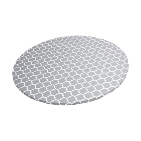 Magideal - Mantel Redondo De Vinilo Ajustable Con Borde Elástico, Antiderrames, Lavable Y Resistente Al Aceite, Ideal Para Camping, Restaurante Y Patio. 122 Centímetros