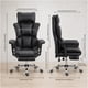 thumbnail image 3 of Silla Oficina Ejecutiva Ergonómica Reclinable Con Reposapiés Negro Cuero Sintético, 3 of 8