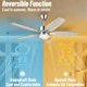 thumbnail image 3 of Ventilador de techo FANSHAIN de 107 cm con luz y control remoto, 3 of 7