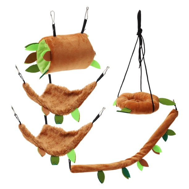 REGALWOVEN Hamaca para Hámster Accesorios para Jaula de Planeador de Azúcar Juguetes Hamaca para Ratas