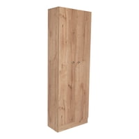 Fmfurniture - Closet 2 Puertas 5 Repisas Fm-010C Café Claro