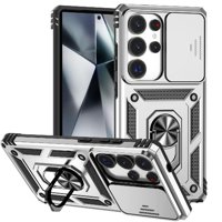 Estuche Gangxun Para Samsung Galaxy S25 Ultra, Soporte Giratorio 360°, Estilo Mecánico Y Magnético