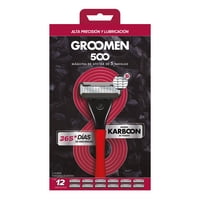 Máquina Afeitar Groomen 500 + 12 Cartuchos De 5 Navajas