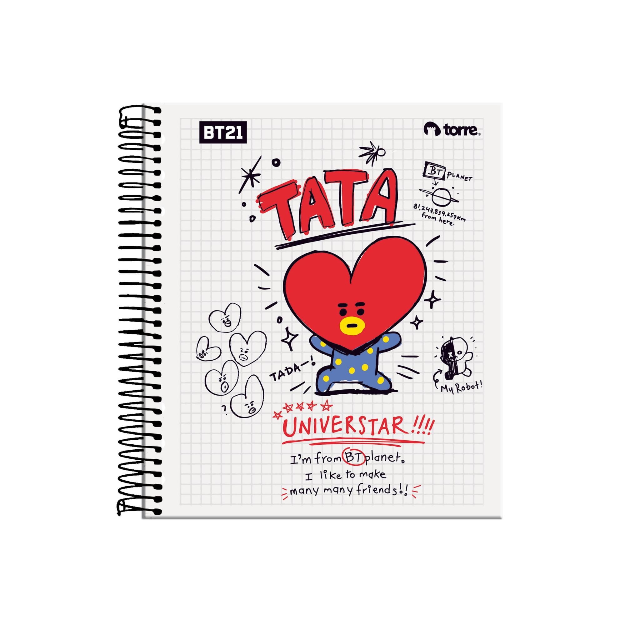 Cuaderno Pocket Te Bt21 5m 90h Torre