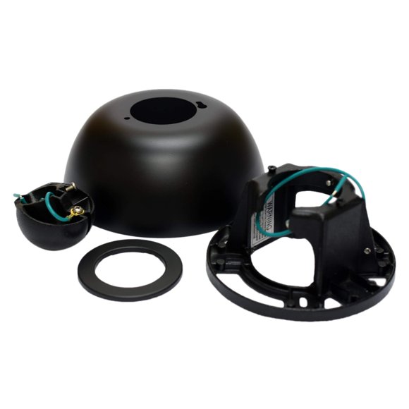Kit de Ventilador de Techo Fanimation Negro, para Techos Inclinados y Uso en Áreas Húmedas
