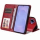 thumbnail image 2 of Funda Billetera para Samsung Galaxy S26 Plus con Porta Tarjetas y Soporte Ajustable Rojo, 2 of 5