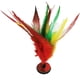 thumbnail image 1 of 1pc Handmade Chinese Jianzi Foot Sports Toy - Colorful Feather Kick Shuttlecocks for Adults/youth/children - Training Hand-foot Coordination Goods, 1 of 4
