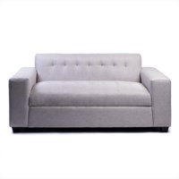 Diseños Valestrini - Sofa Tres Cuerpos Lino Gris Claro