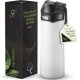 thumbnail image 1 of Botella de agua SIPX de 530 ml de acero inoxidable aislada, blanca, 1 of 8