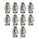 thumbnail image 4 of 10 piezas de plata 3D Buda Espaciador de metal espiritual Beads DIY Jewelry Making, 4 of 5
