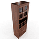 thumbnail image 3 of Vitrina Bar Berlin Madera Vidrio 4 puertas color nogal, 3 of 3
