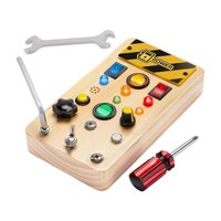 Magideal - Interruptor De Luces Tablero Ocupado Tablero De Actividades Educación Temprana Actividades Interactivas Rompecabezas Habilidades Para La Vida Juguetes