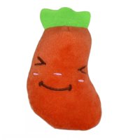 Defensor - Peluche Para Mascota Sonoro De Forma De Berenjena Con Sonido Color Naranjo