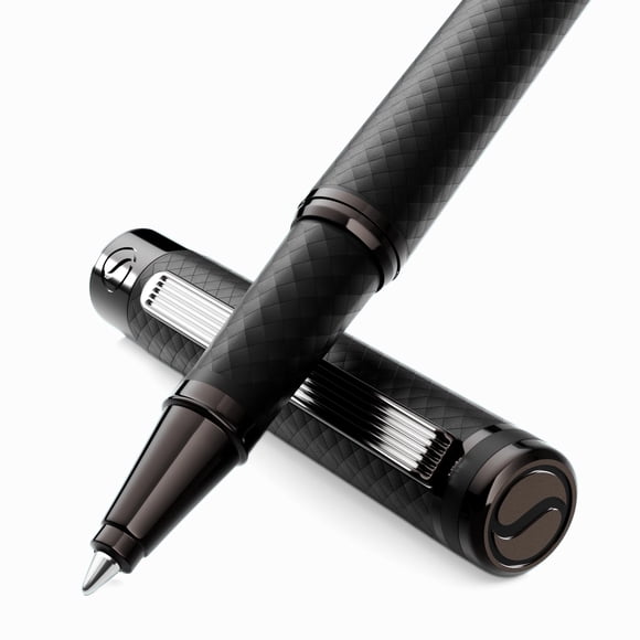 Bolígrafo roller Scriveiner All Black de metal de lujo