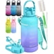 thumbnail image 1 of Botella de agua EnergyBud 2,2 L a prueba de fugas, libre de BPA, con pajilla, 1 of 8