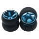 thumbnail image 3 of Neumáticos De Llanta De Rueda De Coche RC Para WLtoys K969 K989 1/28 4WD Reemplazo De Coche Azul, 3 of 5