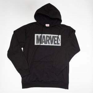 Poleron Hombre You Marvel Logo Negro
