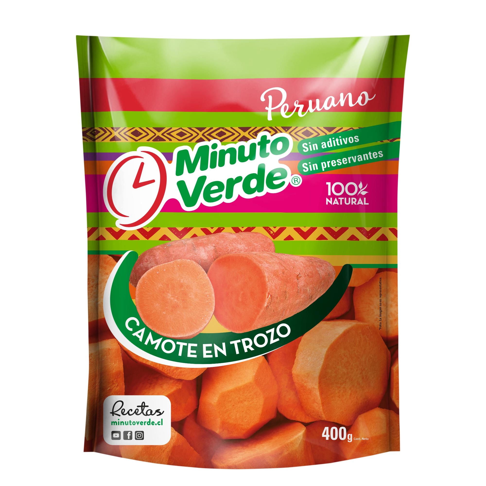 Camote En Trozos 400 gr Minuto Verde