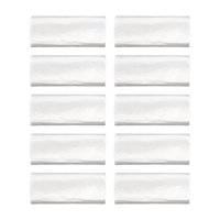 Bothyi - 10 Rollos 100 Piezas Bolsa De Limpieza De Inodoro Con Cordón Para Niños Portátil