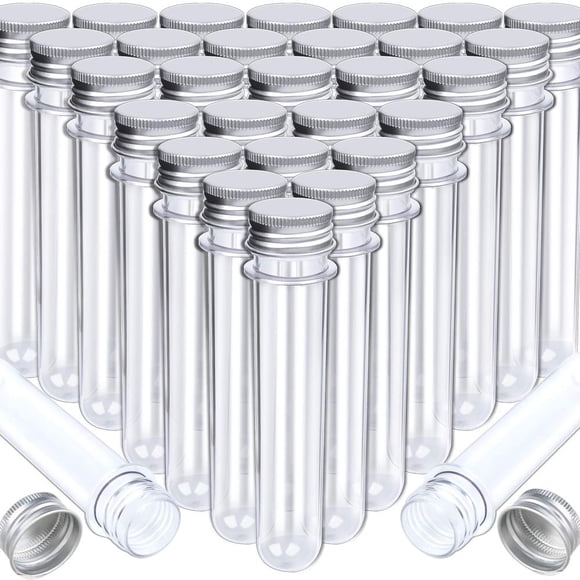Tubos de ensayo HNYYZL Science Party, 45 ml, 25 x 140 mm, transparentes, 30 unidades