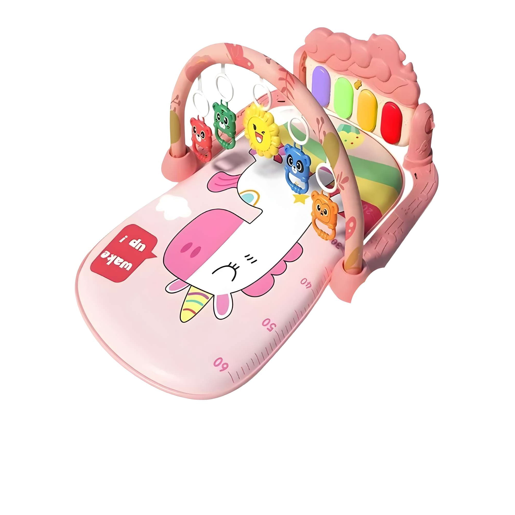 Genérico - Gimnasio Musical Para Bebe Con Piano Color Rosado