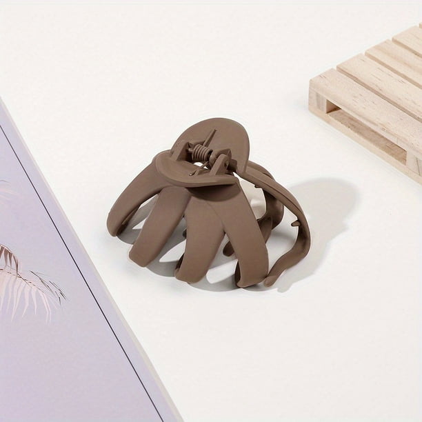 1pc Large Hair Clips For Women Matte Texture Claw For Thick Hair Thin Hair Classic Frosted Hair For Girls