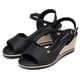 thumbnail image 2 of Sandalia Mujer Anabela Alice Negro/Almendra Piccadilly, 2 of 3