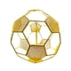 thumbnail image 4 of Pantalla de lámpara colgante de malla metálica, cubierta de luz colgante, jaula de lámpara de moda, pantalla de alambre de hierro con forma de balón Dorado, 4 of 5