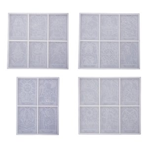 Bothyi - Moldes De Resina Para Cartas De Tarots, 22 Moldes De Resina Para Cartas De Arcanos Principales Diferentes, Silicona