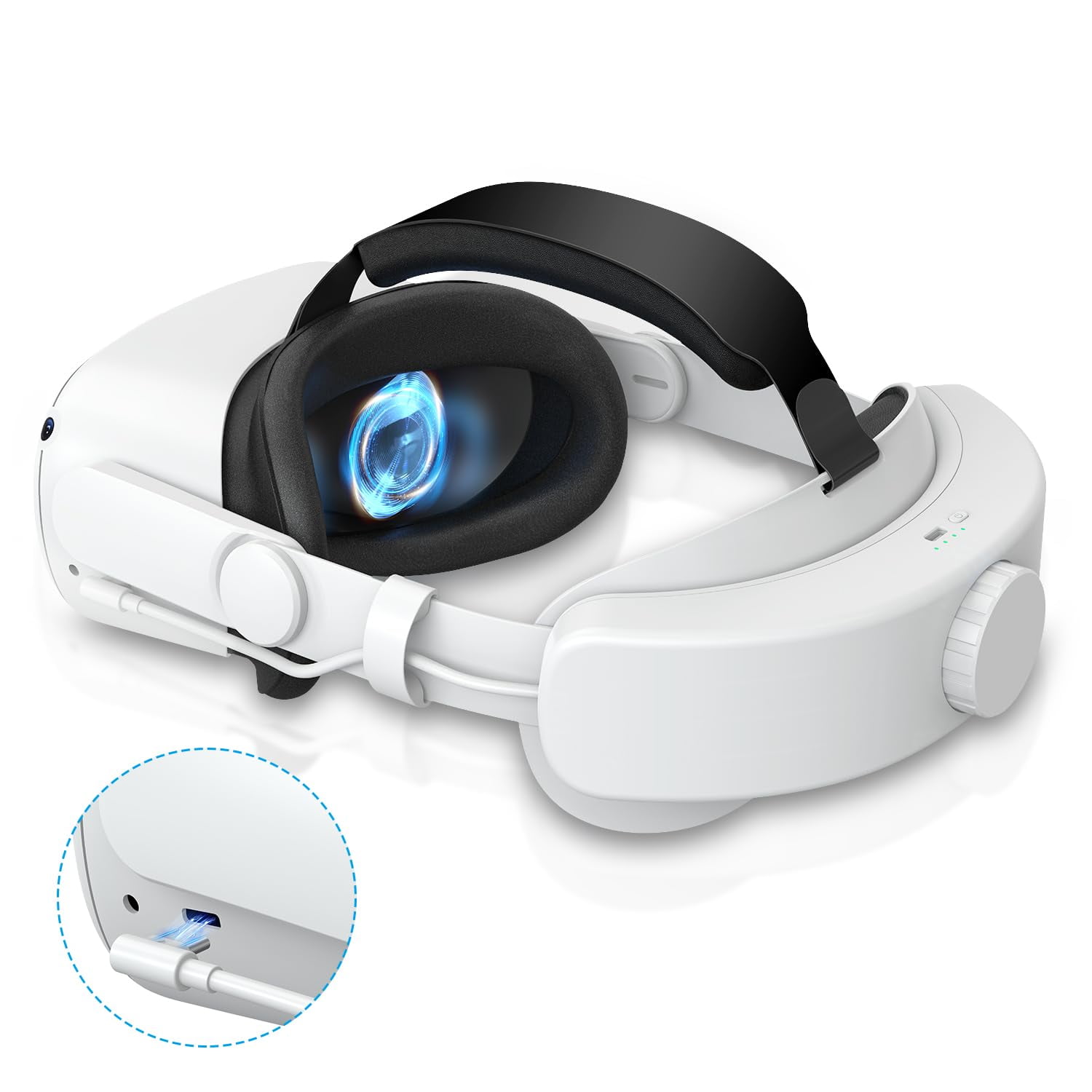 Correa Para La Cabeza Vznek Compatible Con Oculus Quest 2 6000 Mah