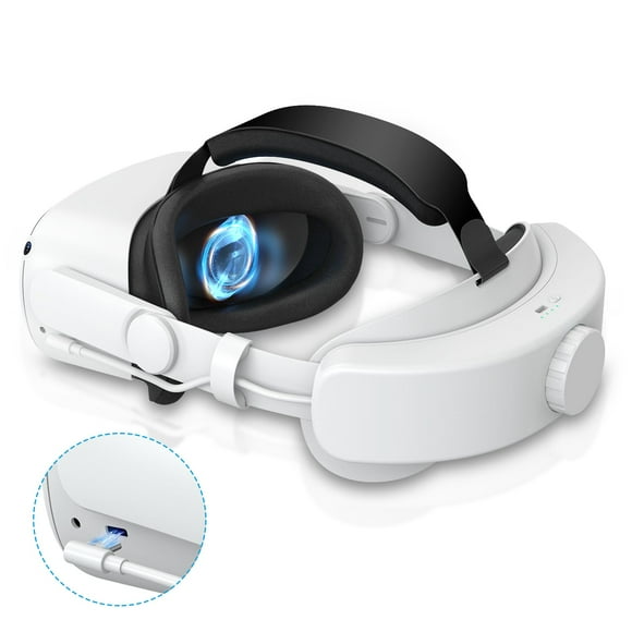 Correa para la cabeza Vznek Compatible con Oculus Quest 2 6000 mAh