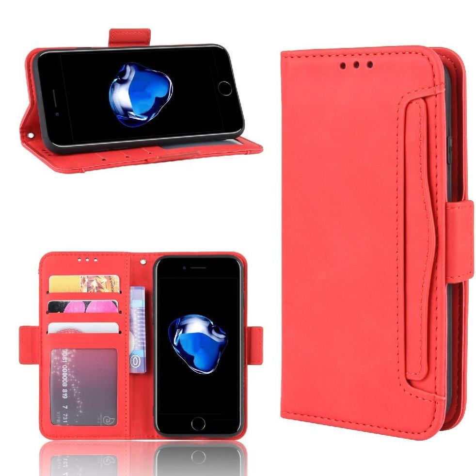 Funda Tipo Billetera Foxdock Para Iphone Se 2020/8/7 – Tapa Flip Con Tarjetero