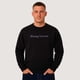 thumbnail image 1 of Poleron Hombre Crew Neck Salty Negro Hang Loose, 1 of 4