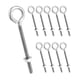 thumbnail image 1 of Eye Bolts QWORK, paquete de 10 unidades, 5/16 x 4, acero inoxidable con tuercas, 1 of 8