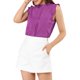 thumbnail image 5 of INSPIRE CHIC Blusas de Trabajo sin Mangas para Mujer con Volantes y Pliegues Chic Fucsia XS, 5 of 7
