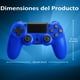 thumbnail image 2 of Mando inalámbrico compatible con PS4/Slim/Pro y PC, joystick para juegos remotos, azul, 2 of 5