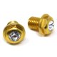 thumbnail image 1 of Tapas XON Con Cristal Pivote Horquilla Dorado, 1 of 2