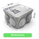 thumbnail image 5 of Caja Estanca Derivación Drl Ip40 Pvc 80x80x50mm Conos Sec Gris, 5 of 7
