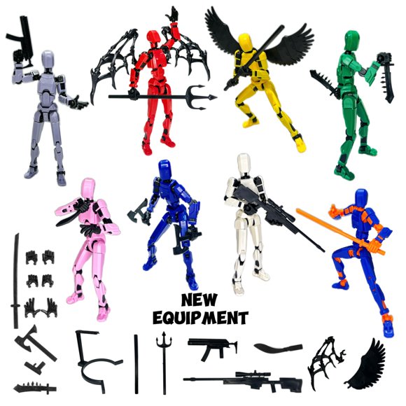Set de figuras de acción Titan 13 VZNYBL, 8 piezas, juguete de PVC
