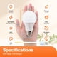 thumbnail image 2 of Bombilla LED LEDVANCE A19 8,5 W 800 lm Luz diurna (Pack de 4), 2 of 6