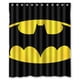 thumbnail image 1 of Cortina de ducha con el logotipo de Batman, juego de cortinas de baño con ganchos, tamaño 60 x 72 pulgadas, 1 of 3