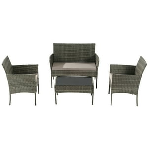 Novahus - Set Terraza 4 Piezas Positano Gris