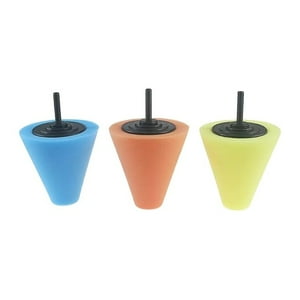 Genérico - Kit De 3 Piezas Esponjas Pulir En Forma De Cono, Auto