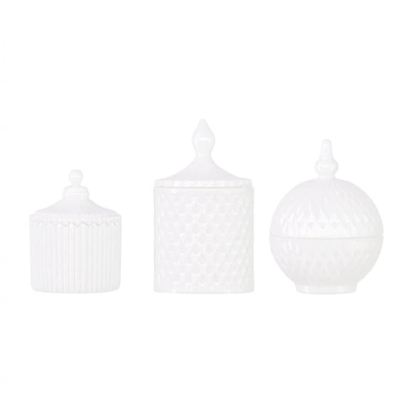 3 Mini Tarros De Caramelos En Miniatura Para Muñecas Blythe A Escala 1:6 O Decoración De Casa De Muñecas, Color Blanco