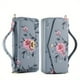 thumbnail image 1 of Blue Chinese Style Flowers For IPhone 14 Samsung Galaxy S23 Case With Lanyard Strap, Premium Leather Zipper Wallet Handbag Detachable Removable Magnetic Case With RFID Blocking Card Holder For Samsung, 1 of 2