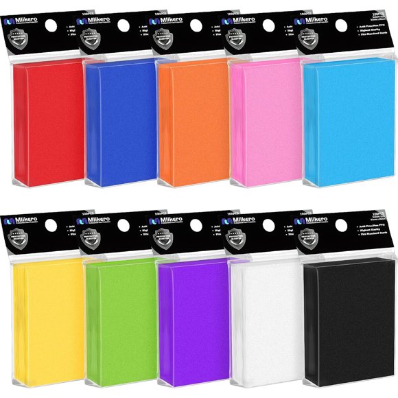 Mlikero 1000 Count Card Sleeves, Baseball Card Sleeves for Sports Cards