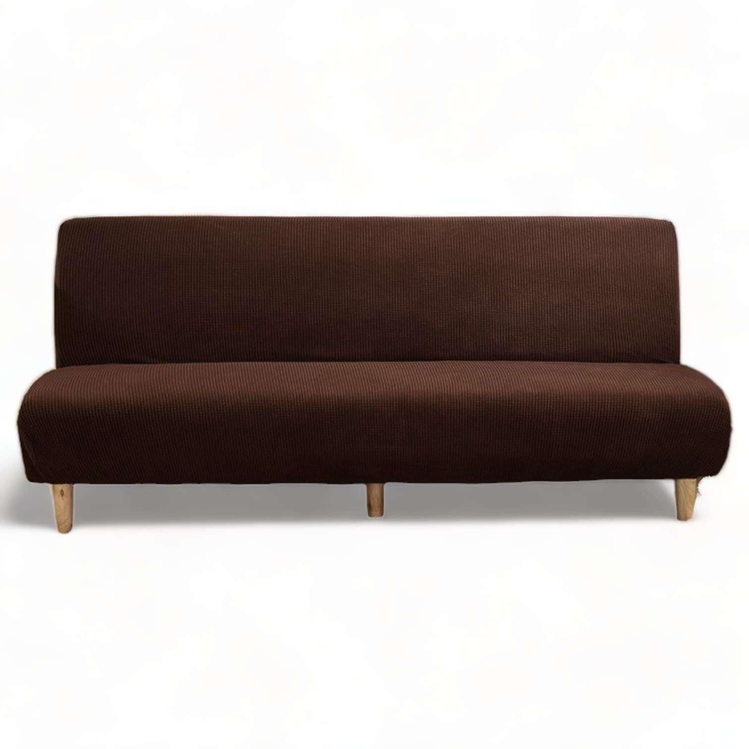 Genérico - Funda De Futon Cuadrille 3 Cuerpos Café