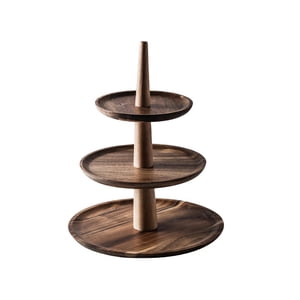 Bothyi - Soporte De Madera Para Pasteles, Soporte Para Pasteles, Plato De Postre Para Catering, Centro De Mesa, Fiesta, 3 Capas