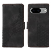 Carcasa Foxdock Google Pixel 8 De Cuero Pu, Diseño Acolchado Clásico, Protección Contra Caídas Y Rayones